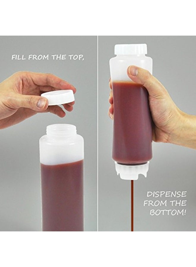 6 Pack  20 Oz. Squeeze Bottles
