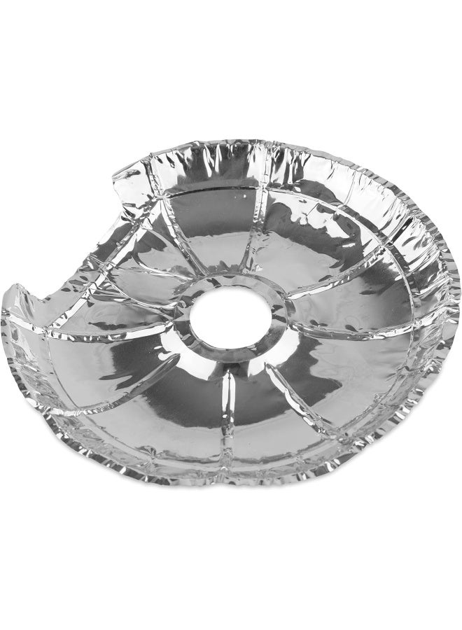 Round Electric Stove Burner Covers (50 Pack) 6 Inch And 8 Inch Disposable Stove Top Aluminum Foil Bib Liners, To Keep Kitchen Range Clean From Oil And Food Drips, Stock Your Home