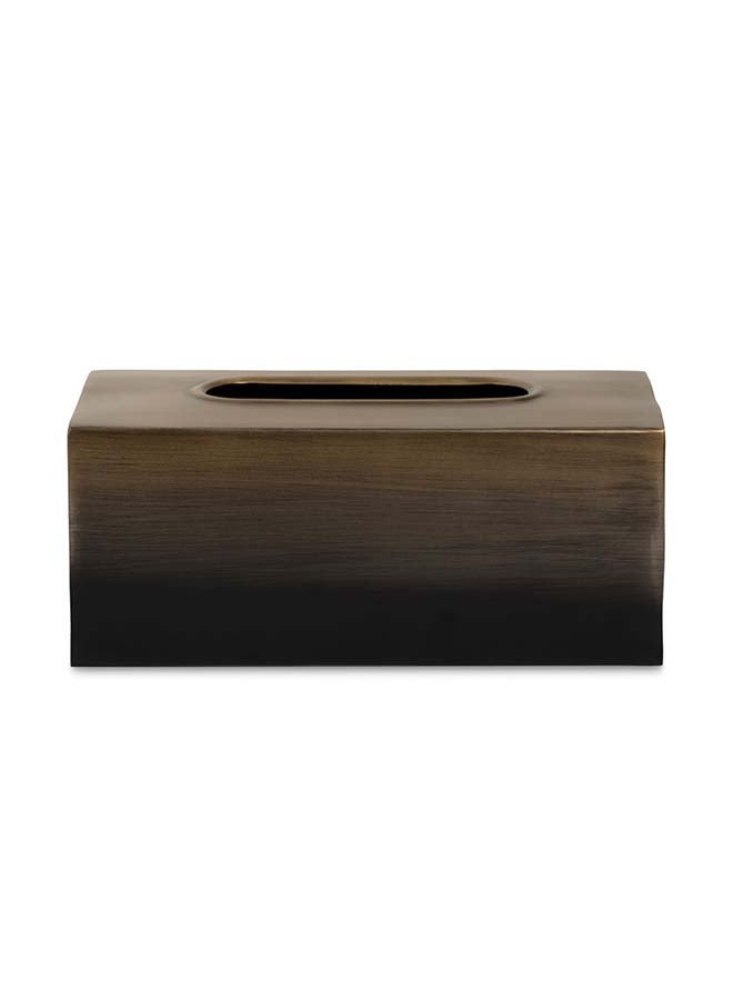 Nova Tissue Box, Dark Brown & Black - 25x10 cm