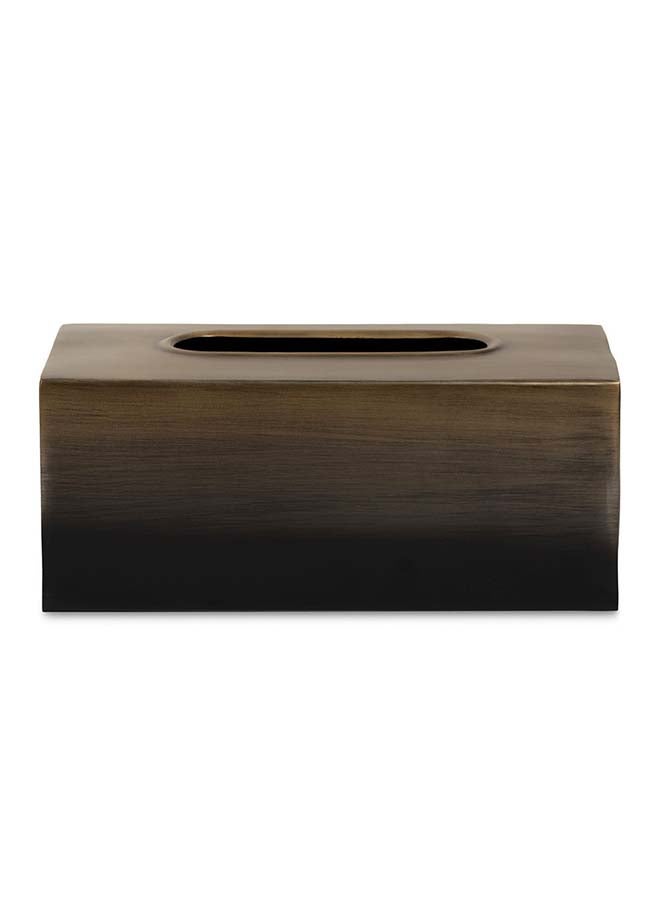 Nova Tissue Box, Dark Brown & Black - 25x10 cm