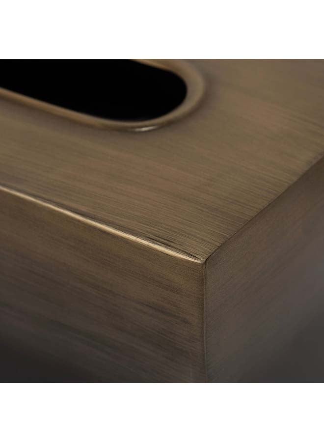Nova Tissue Box, Dark Brown & Black - 25x10 cm