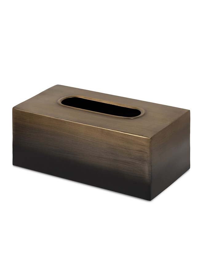 Nova Tissue Box, Dark Brown & Black - 25x10 cm