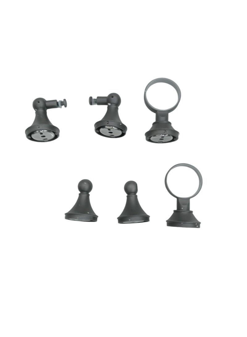 11-Piece Black Bathroom Accessories Set: Complete Bath Hardware for Hotel Elegance