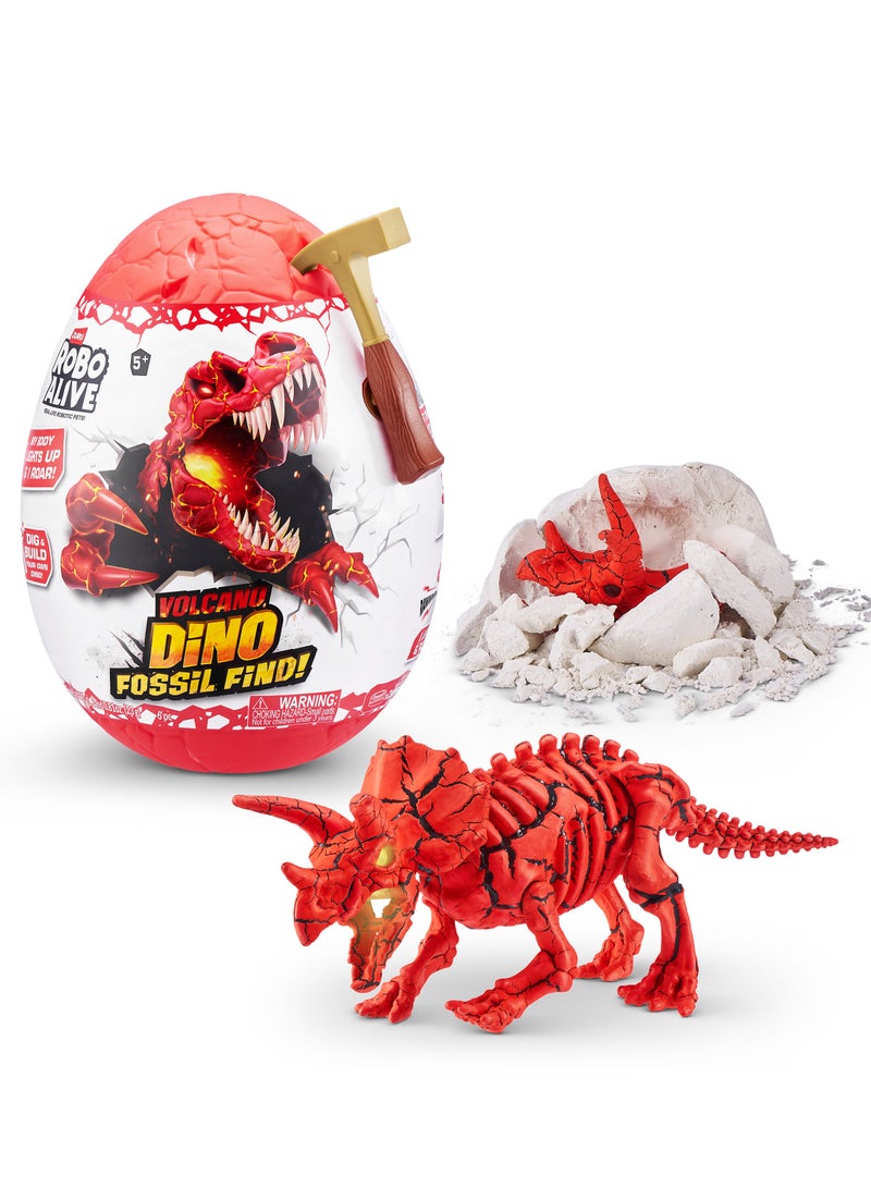 S001-ROBO ALIVE-DINO FOSSIL FIND-SERIES 2 Surprise Egg,Bulk,12pcs,No Inner,STD Color Assortment