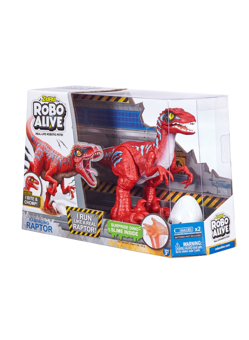 Zuru Robo Alive Robotiseries1Raptor,Bulk,6Pcs,No Inner,Stdcolor Assortment