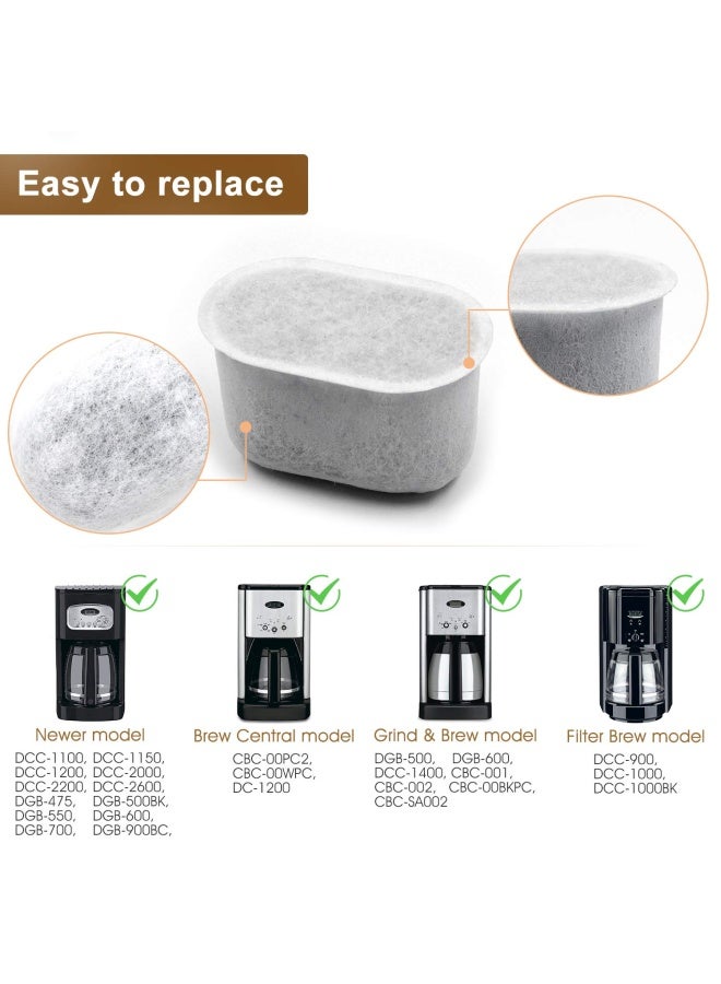 Possiave 12-Pack Cuisinart Compatible Charcoal Water Filter Replacement - For All Cuisinart Coffee Machines