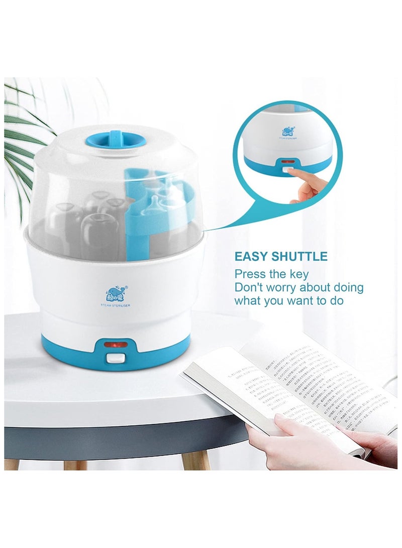 Baby Bottle Sterilizer, Electric Steam Bottle Sterilizer And Dryer, Safe Material BPA free, Anti-dry Non-stop Power Supply