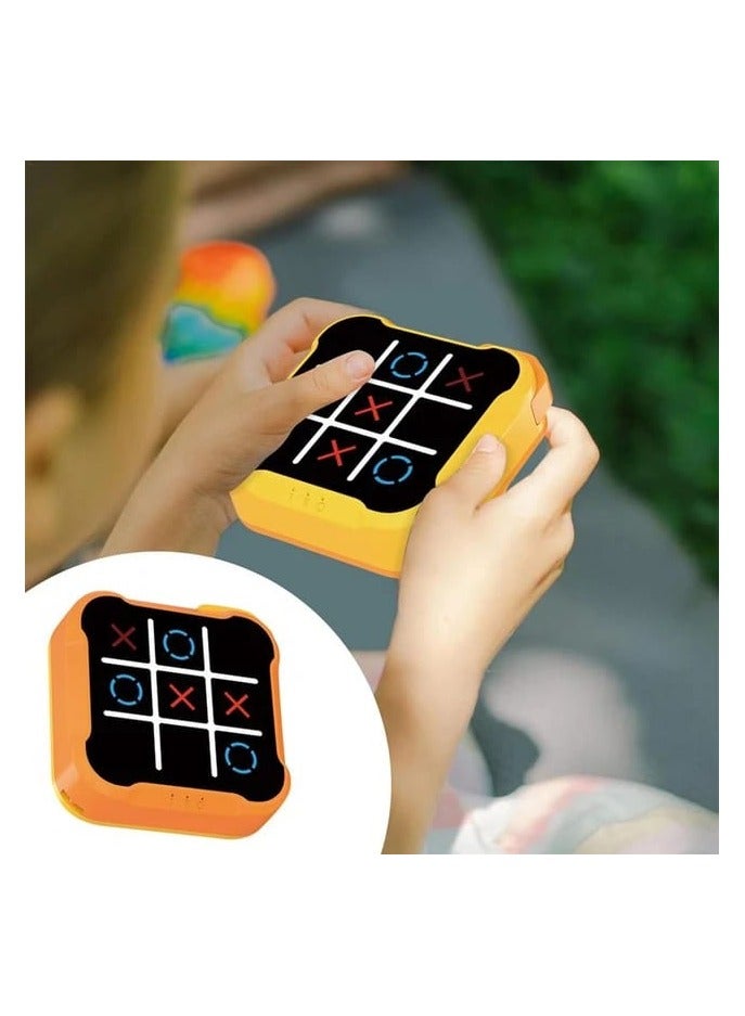 Portable Tic Tac Toe Bolt Game - Handheld Puzzle Console for Kids & Adults | Travel-Friendly Educational Toy for Memory Growth | Perfect Birthday Gift for All Ages