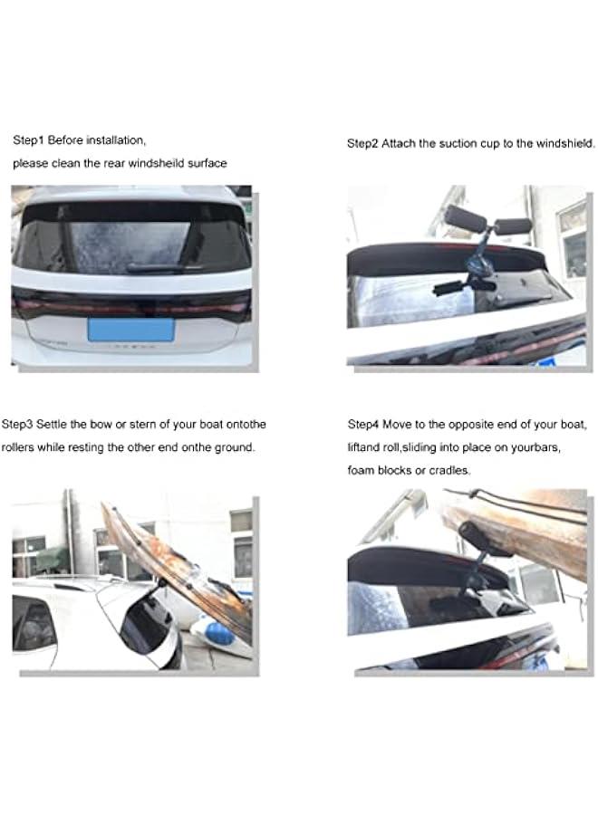 Universal Kayak Roof Rack Heavy Duty Canoe Surfboard Snowboard Mounting Carrier for Car Top Red Kayak Car Top Mount Carrier