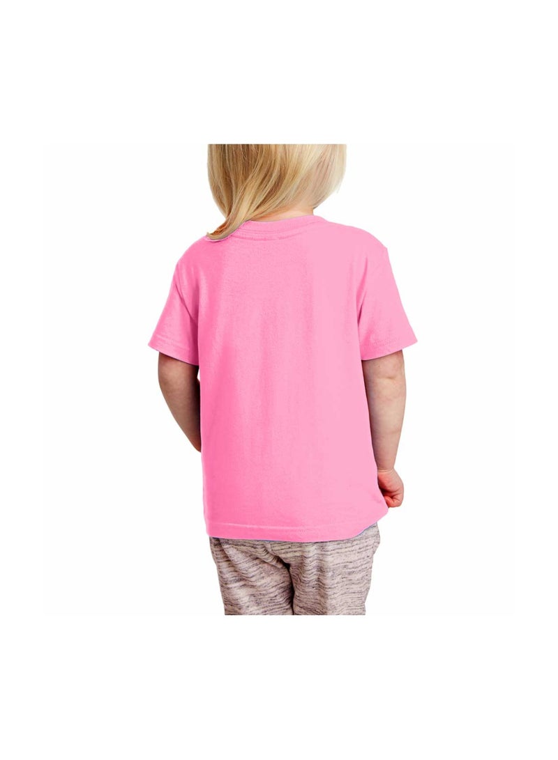 PinkCancer Awareness Kids T-Shirts for Girls – Support and Inspire with Pink Ribbon Design – Round Neck Short Sleeve Soft Cotton T-Shirt