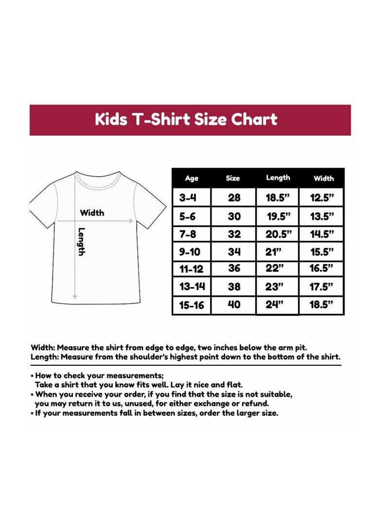 PinkCancer Awareness Kids T-Shirts For Girls-Round Neck Short Sleeve Soft Cotton T-Shirt