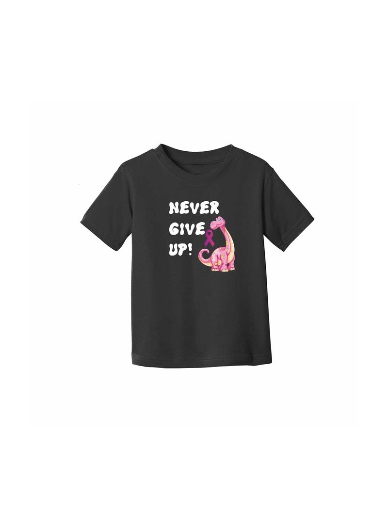 PinkCancer Awareness Kids T-Shirts for Girls – Support and Inspire with Pink Ribbon Design – Round Neck Short Sleeve Soft Cotton T-Shirt