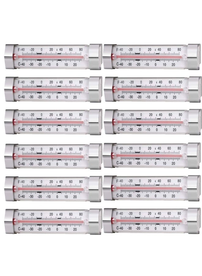 12 Pack Fridge Refrigerator Freezer Thermometer