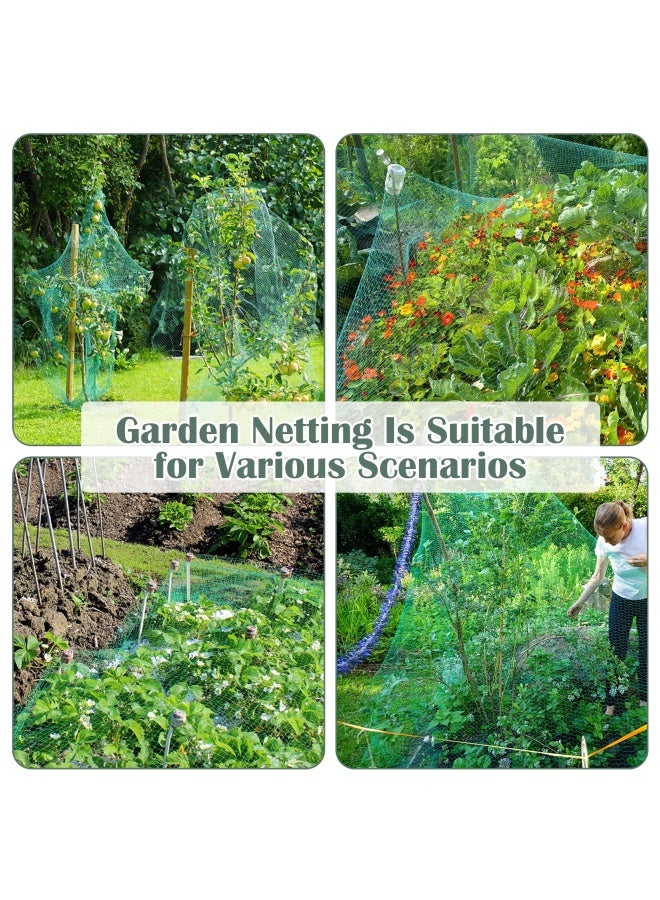 Candyhome  13Ft x 33Ft Anti Bird Protection Mesh Garden Netting Seedlings Plants Flowers Fruit Trees Vegetables from Rodents Deer Reusable Fencing Green