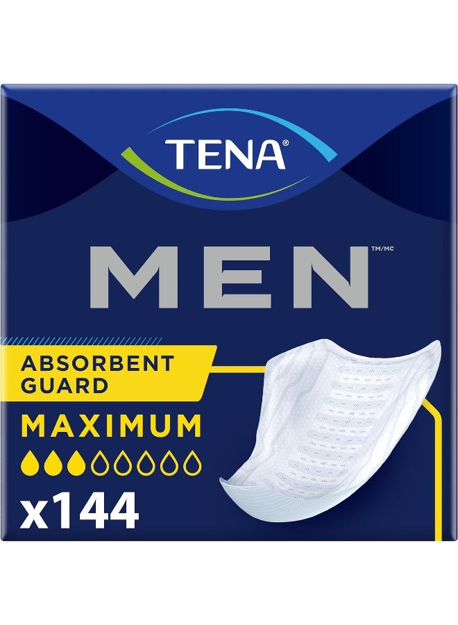 Incontinence Guards For Men, Moderate Absorbency 48 Count (Pack Of 3), Total 144 Count