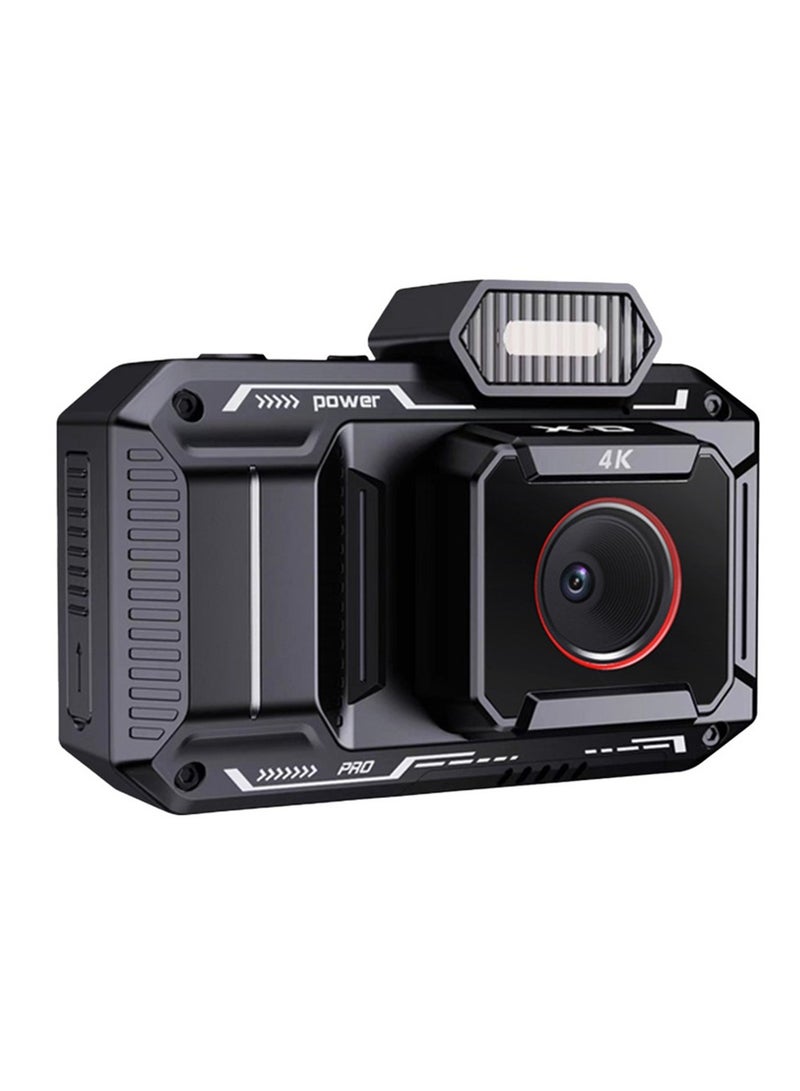 48MP Full HD 1080 Advanced Digital Camera Video Stabilization & 18x Digital Zoom, Porodo - Black