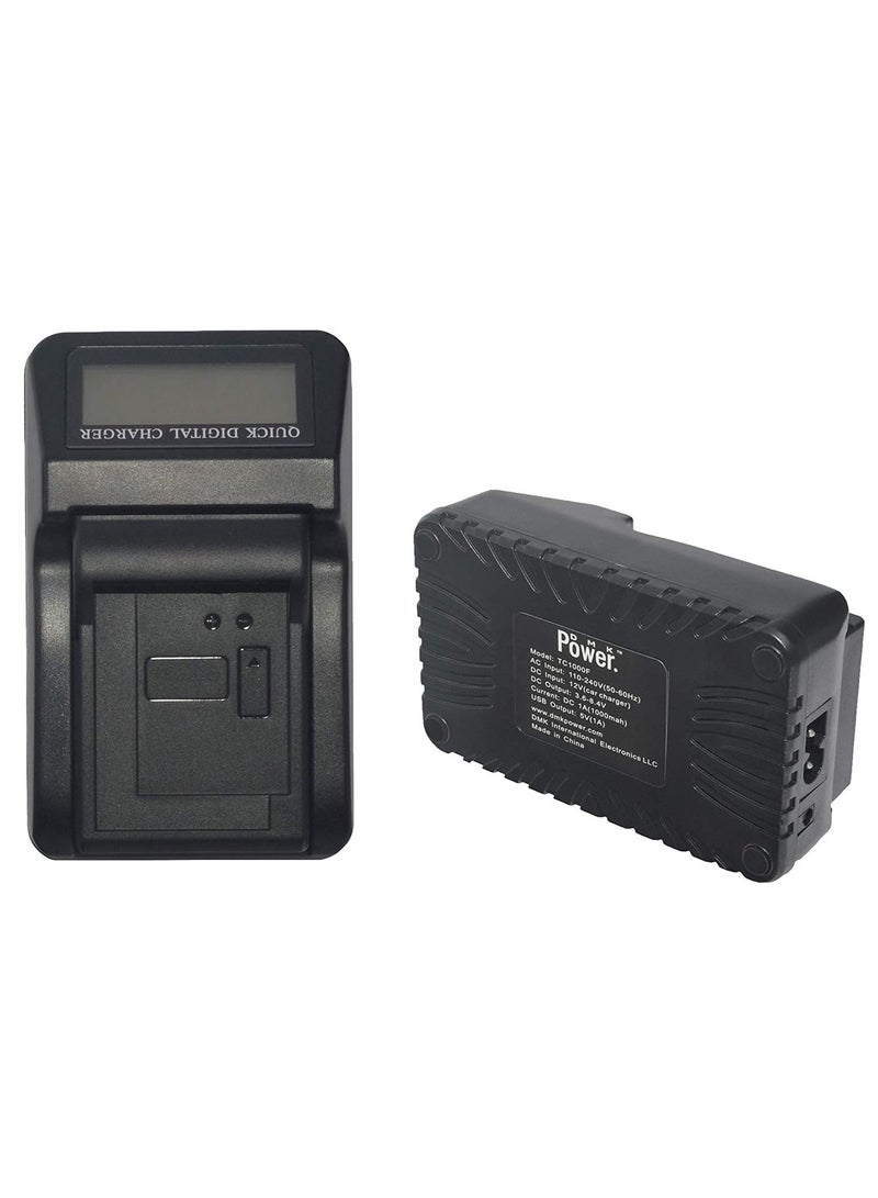 DMK Power NB-4L LCD USB QUICK DIGITAL RAPID CHARGER Compatible with Canon IXUS80 100IS 110IS 115 120 130 220HS etc Cameras