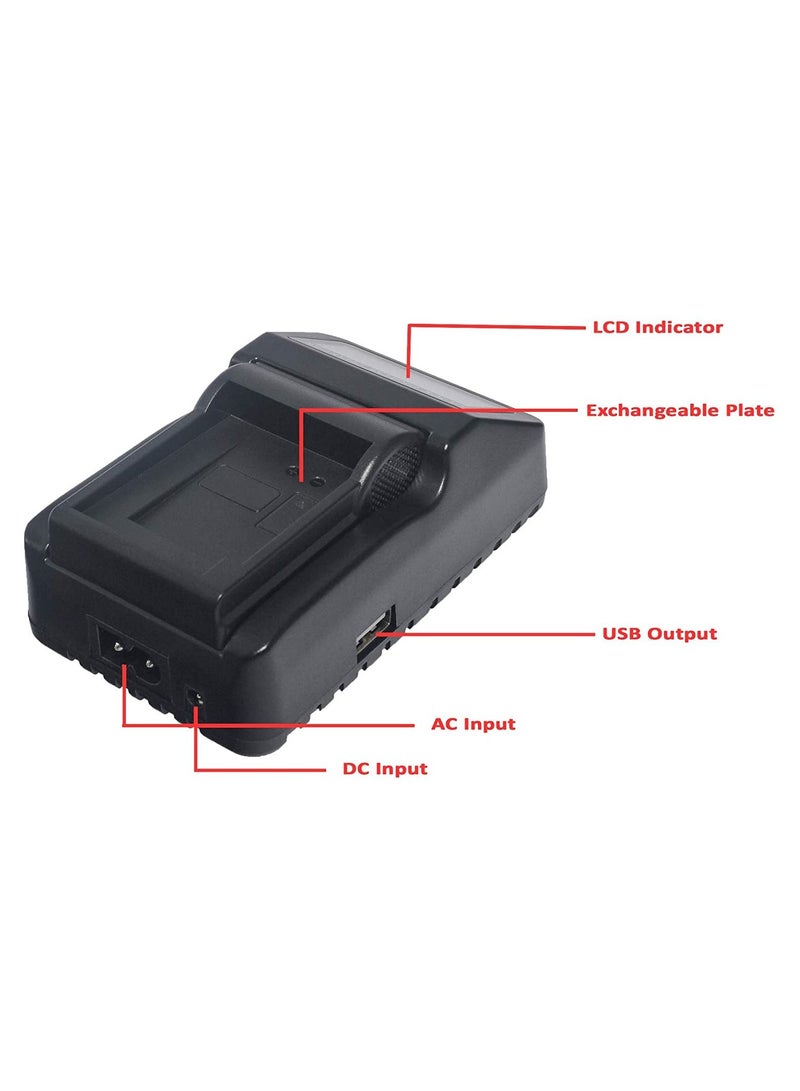 DMK Power BN-VF808U BN-VF815U LCD USB QUICK DIGITAL RAPID CHARGER for JVC Camera etc