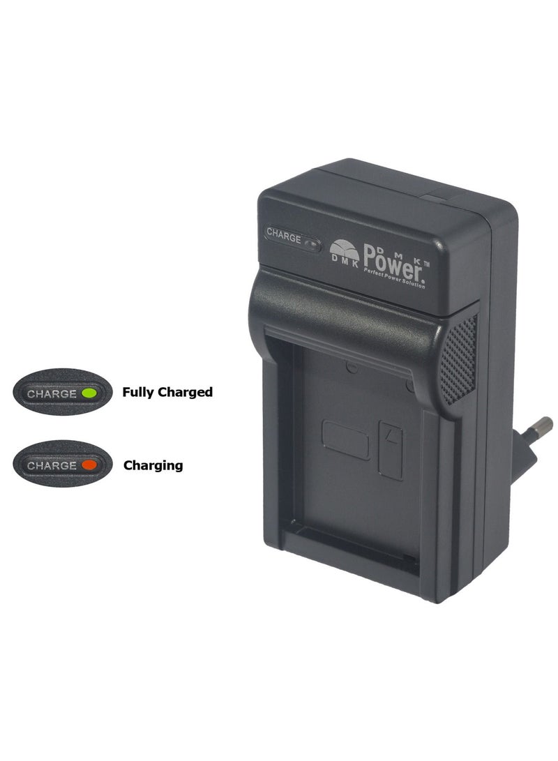DMK Power 2PCS NP-BG1 Battery 950mAh with TC600E Battery Charger Compatible with Sony DSC-H3 DSC-H7 etc,