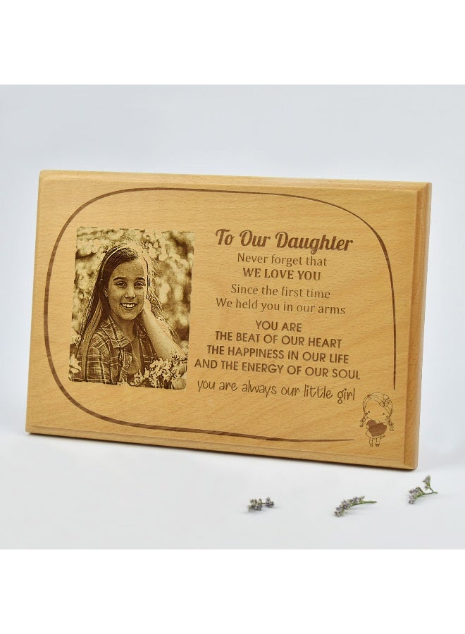 Dear Daugther Personalised Plaque