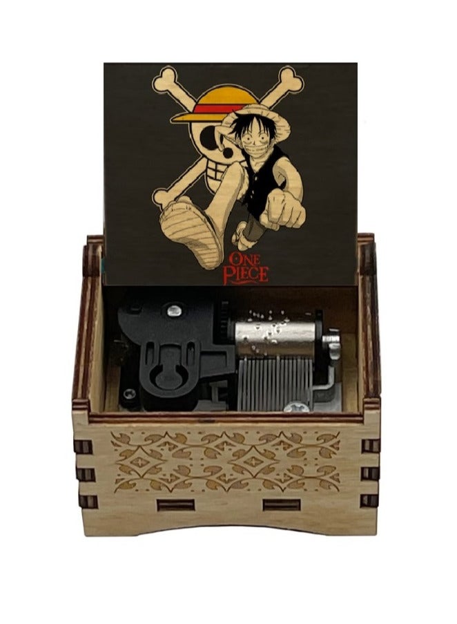 Anime One Piece: Monkey D. Luffy Music box (Automatic)- Wood