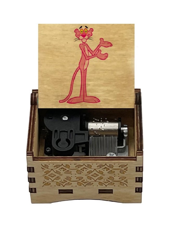 The Pink Panther Music box (Automatic)- Wood