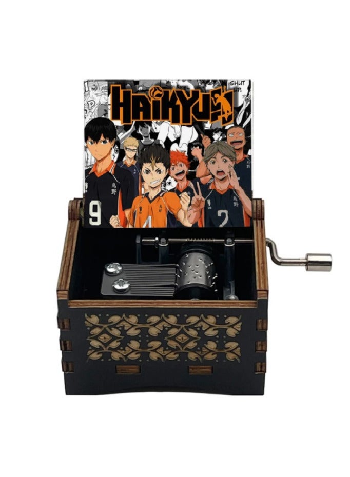 Anime Haikyu!! Music box (Manual)- Wood