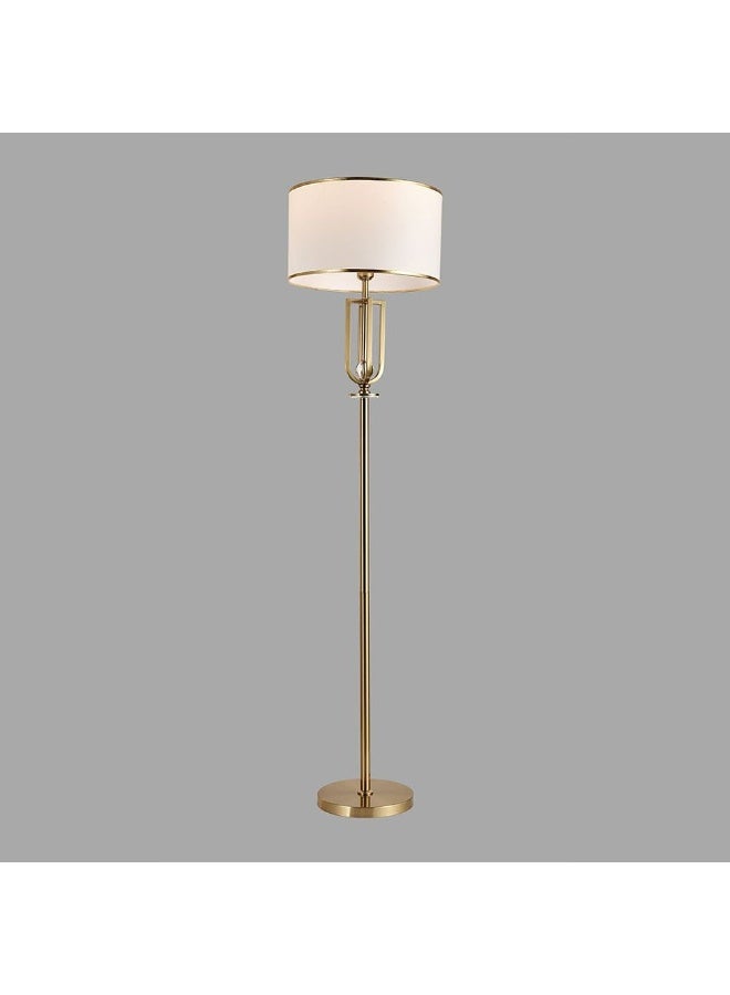 Hampton Metal+Shade Floor Lamp 40*H165 E27 Gold