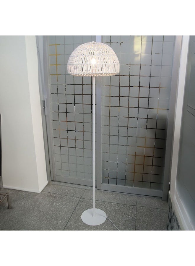 Hampton Floor Lamp Metal White 39X159Cm