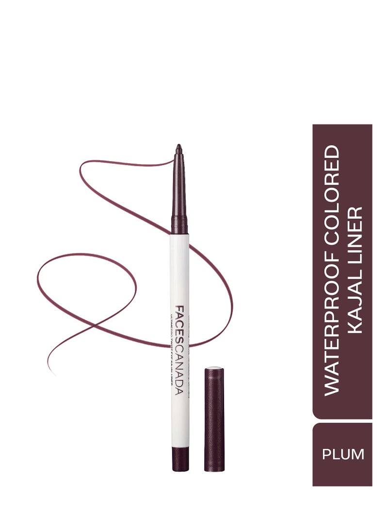 Eye Kajal Liner stick Plum 0.35G High Impact Intense Color In 1 Stroke 24Hr Long Stay Matte Finish Soft Texture Waterproof and Smudgeproof Made With Carnauba Wax