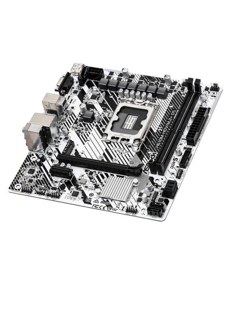 ASRock H610M-HDV/M.2+ D5 LGA 1700 Socket Intel Motherboard