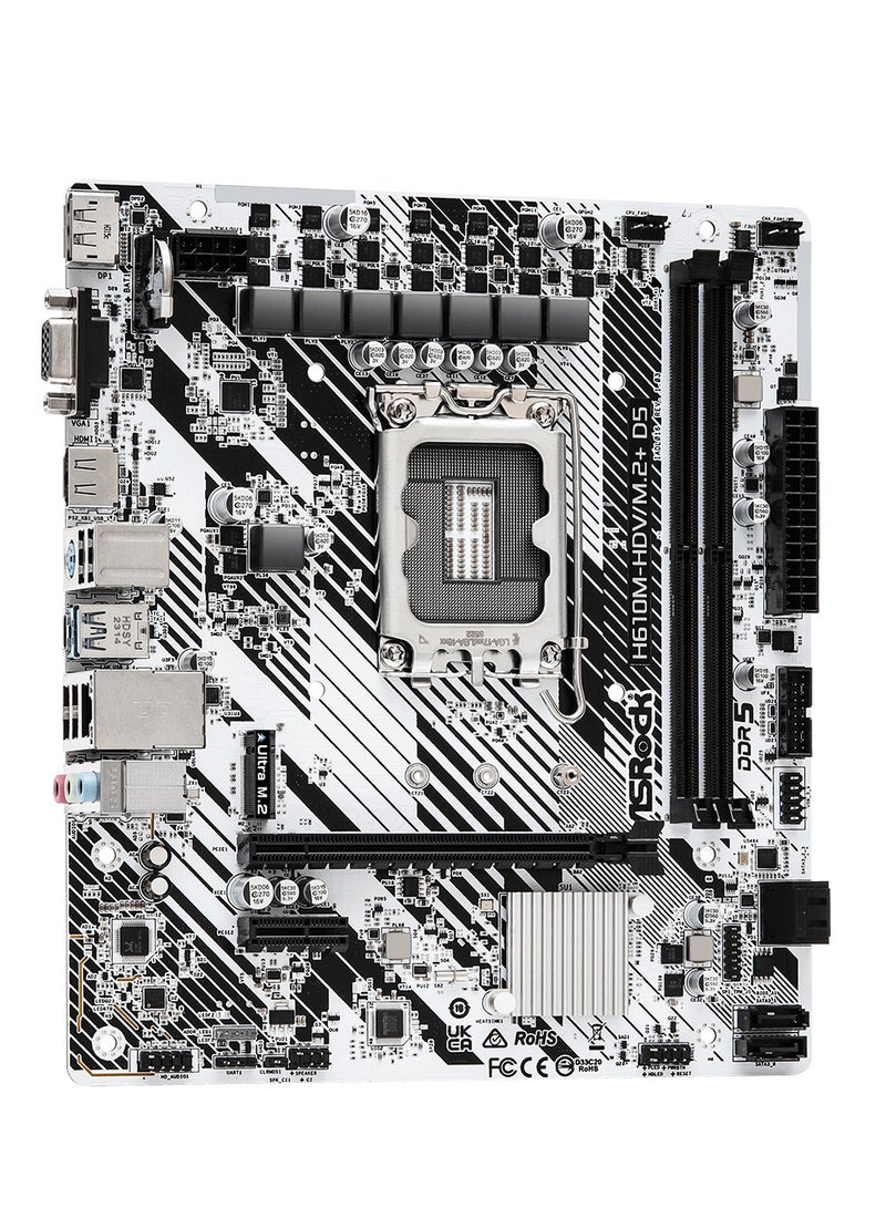 ASRock H610M-HDV/M.2+ D5 LGA 1700 Socket Intel Motherboard