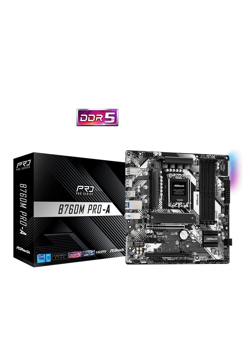 ASRock B760M Pro-A LGA 1700 Socket Intel Motherboard