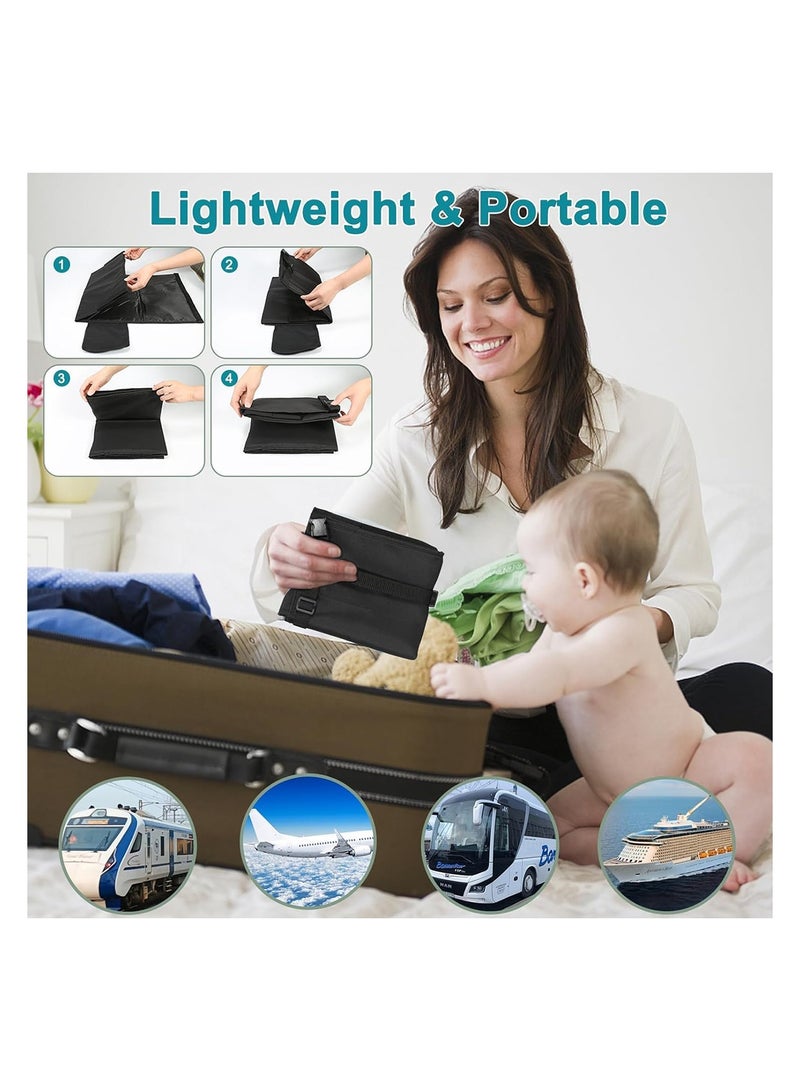Baby Airplane Travel Footrest Bed Toddler Airplane Seat Portable Toddler Travel Foot Hammock Airplane Seat Extender Leg Rest for Children Travel Essentials for Children to Lie Down on Plane in Blue