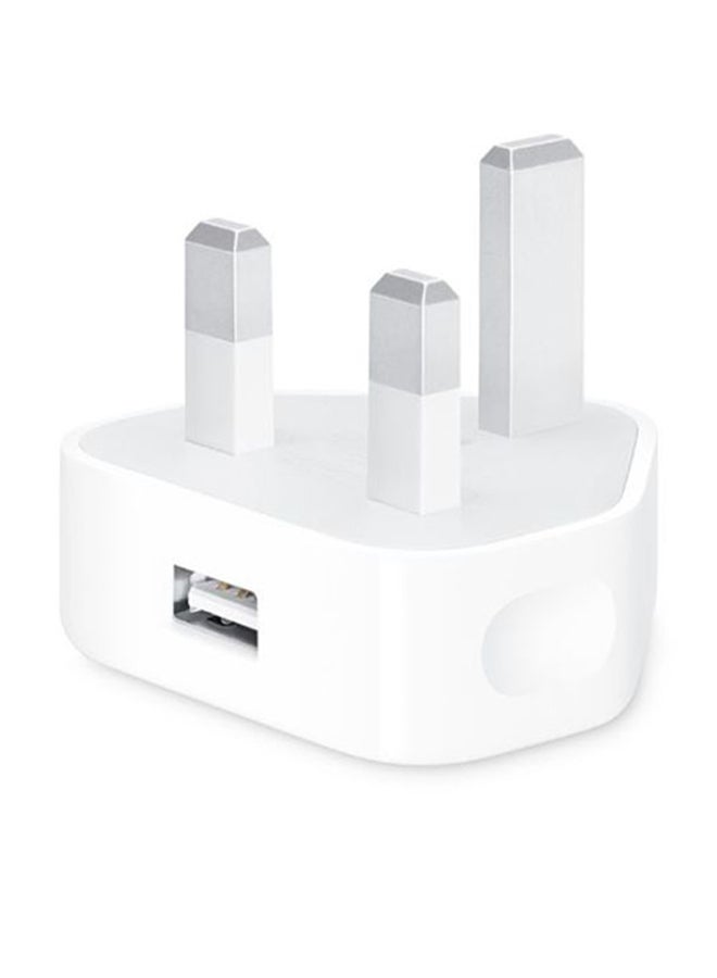 Wall Charger 5W USB Power Adapter with Lightning Cable for iphone 13 White