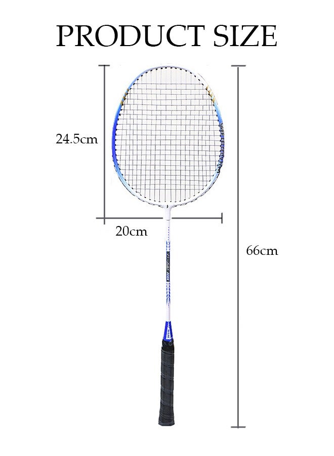 Badminton Rackets Set 2 Player Badminton Rackets Lightweight Badminton Racquet with 3 Shuttlecocks and 1 Carrying Bag,Badminton Backyard Games for Outdoor,Garden,Beach,Family Fun Game