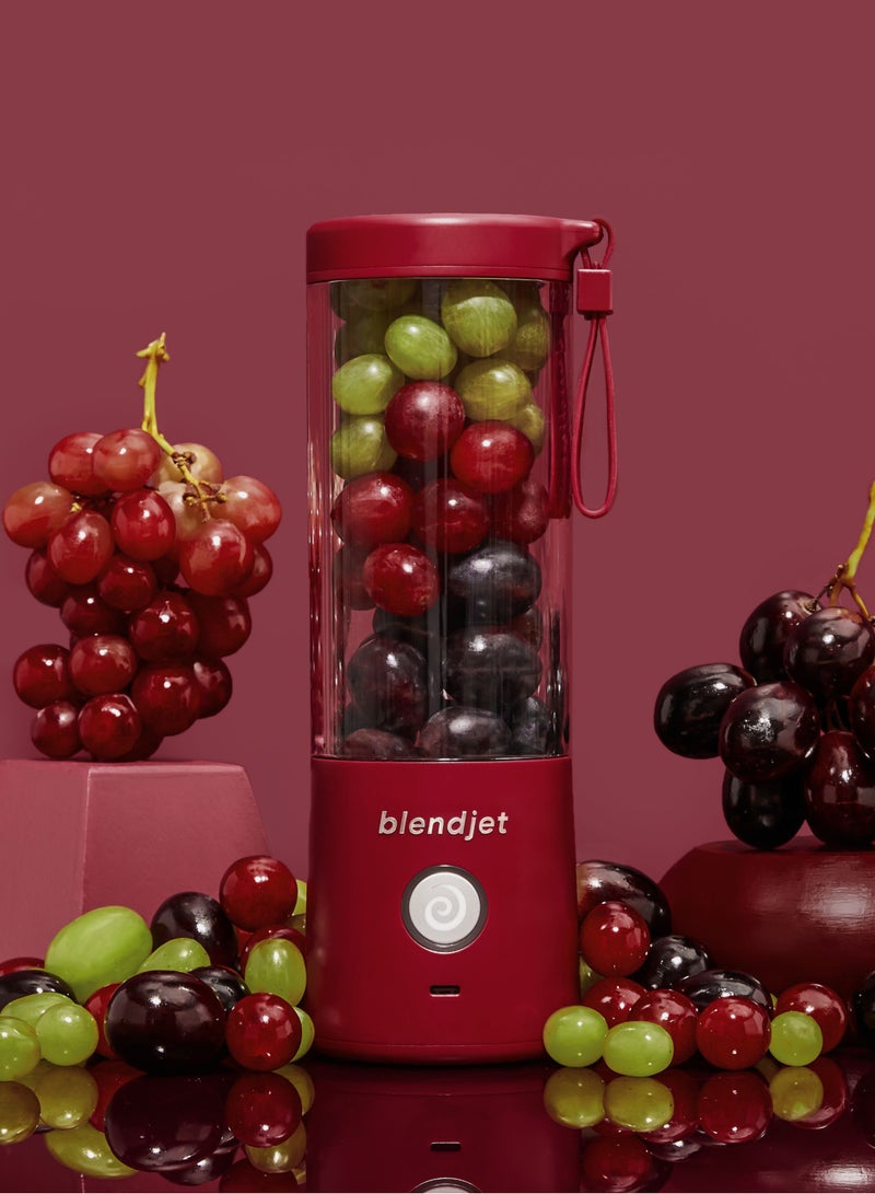 V2 Portable Blender Smoothie Maker, Personal Blender, Fruit Blender, Leak Proof Juicer, BPA-Free 475ml 200W Sports Bottle, USB-C Rechargeable, Ice Crusher with Stainless Steel Blades - Merlot