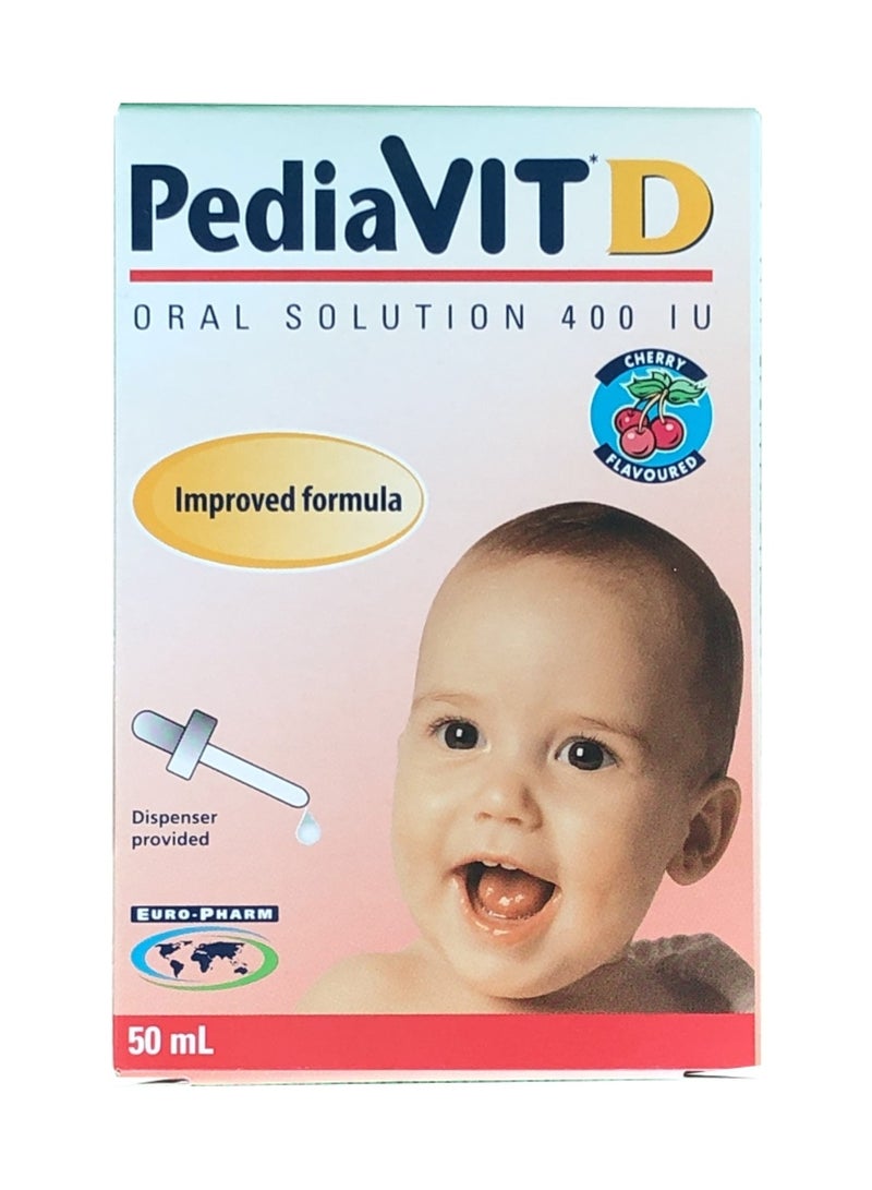 Pediavit D Drops 50Ml Cherry Flavoured