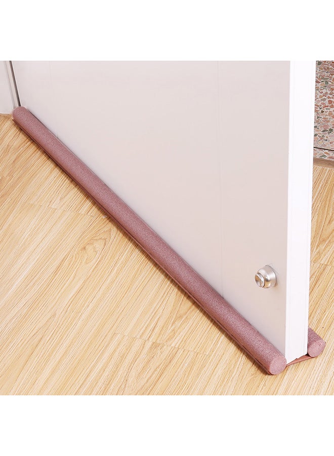 Foamed Cotton Door Bottom Noice Reduction Sealing Strip Brown 93cm