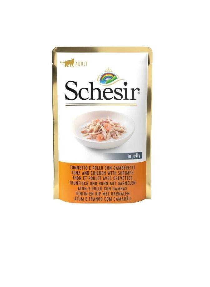 Tuna and Chicken with Shrimps Wet Food For Adult Cats