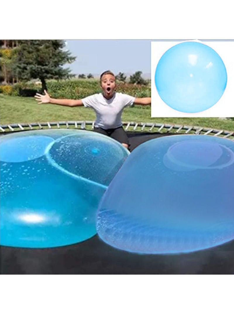 Bubble Ball Toy for Adults Kids Inflatable Water Ball Beach Garden Soft Rubber Ball Outdoor Party (Blue extra large 120CM 1PC)