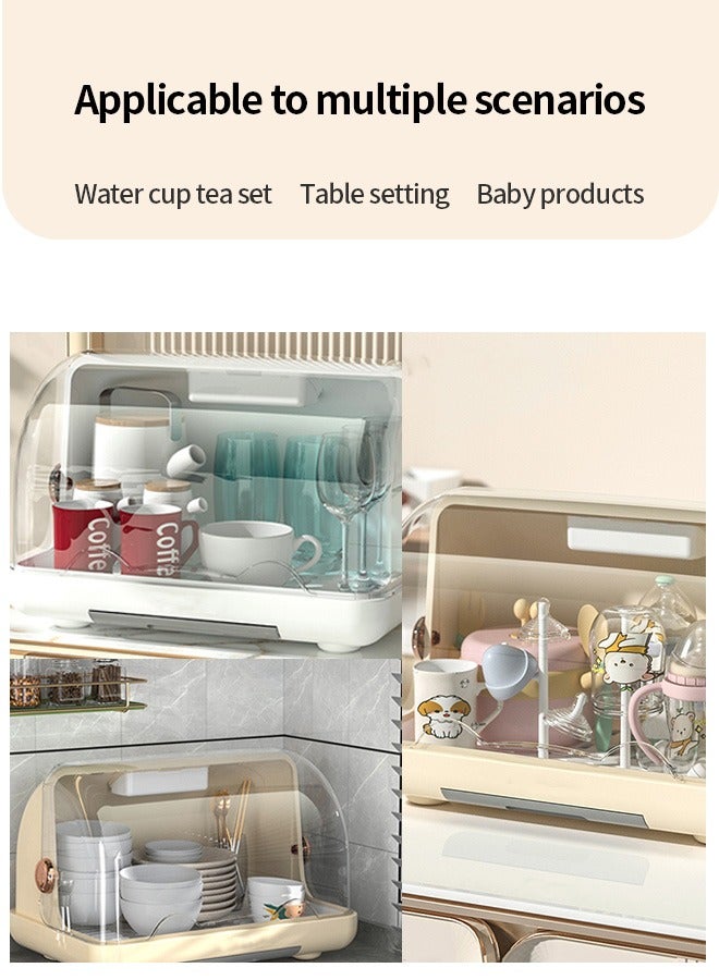 Baby Bottle Dryer Rack With Removable Water Tray Nursing Baby Bottle Storage Box Countertop Rack For Toddler Bottles And Storage Box