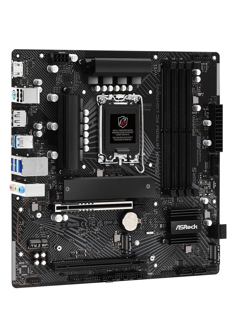 ASRock B760M PG Lightning LGA1700 Socket Intel Gaming Motherboard