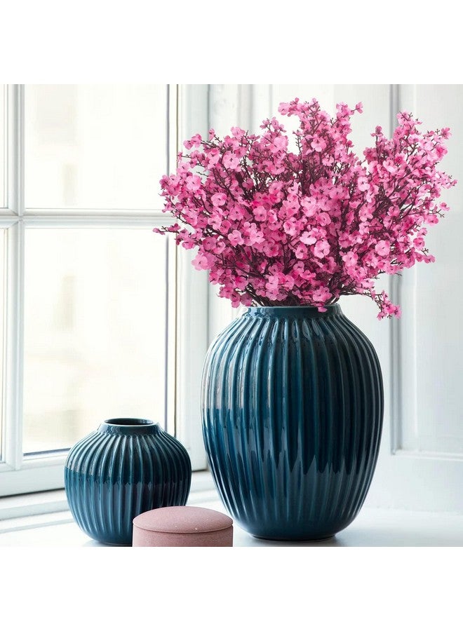 Pack Of 5 Artificial Baby Breath Gypsophila Flowers Bunches For Vase Pot Home Decoration (Pink) For Home Decor Living Room Side Table Centerpiece (Vase Not Included) Silk
