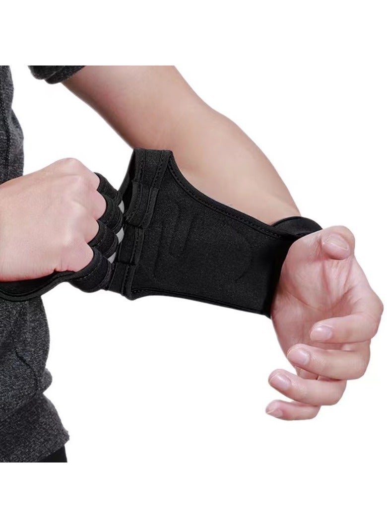 Integrated Wrap Fitness Training Gloves L