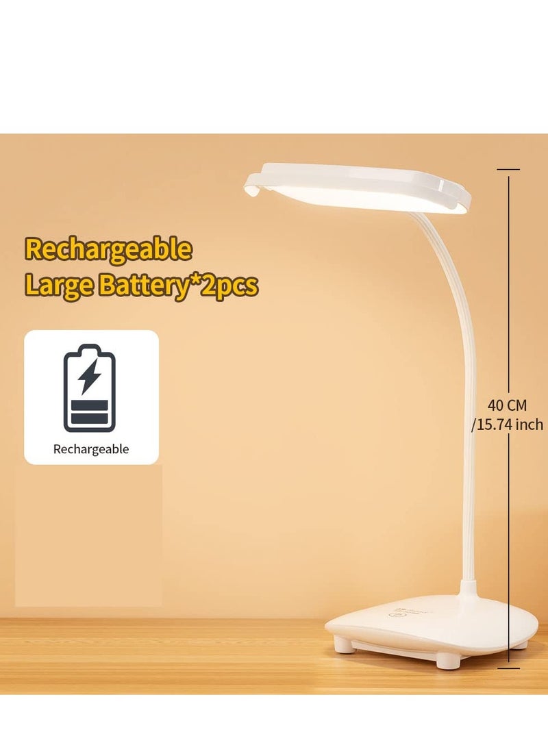 Touch Control Cordless LED Table Lamp with USB Charging, 2 Brightness Levels for Home, Restaurant, and Outdoor Use