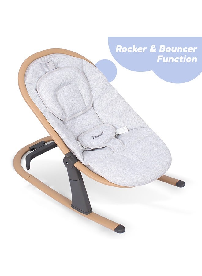 3 Stage Baby Bouncer / Recliner Seat W/ Mosquito Net - Ivory