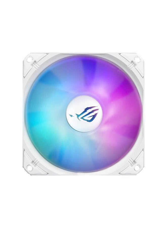 ROG Strix LC III 360 ARGB LCD CPU Liquid Cooling, 360mm Radiator, 3x ROG STRIX AF-12S ARGB 120mm Fans, 2200 RPM Fan Speed, 70.38 CFM Air Flow, 360° Rotating ROG Logo, 90RC00W2-M0UAY0 White