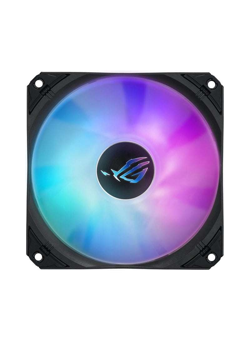 ROG Strix LC III 360 ARGB LCD CPU Liquid Cooling, 360mm Radiator, 3x ROG STRIX AF-12S ARGB 120mm Fans, 2200 RPM Fan Speed, 70.38 CFM Air Flow, 360° Rotating ROG Logo, 90RC00W1-M0UAY0 Black