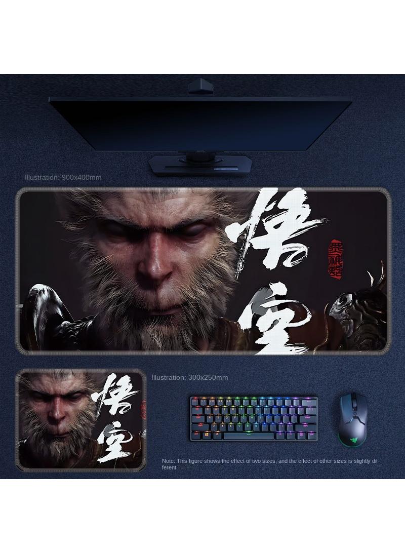 Black Myth Wukong PS5 Gaming Mouse Pad, Keyboard Pad, Waterproof with Non-Slip Rubber Base